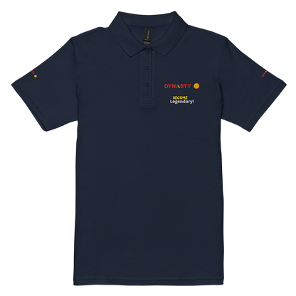 Dynasty - Womens Premium Slogan Pickleball Polo [Black, Navy, White]