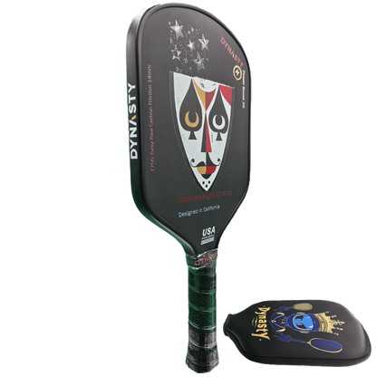 Dynasty Middleweight T700 Raw Carbon Fiber Power Boost 2x 14m Pickleball Paddle