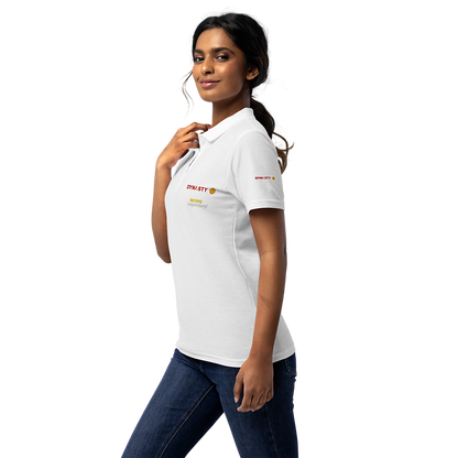 Dynasty - Womens Premium Slogan Pickleball Polo [Black, Navy, White]
