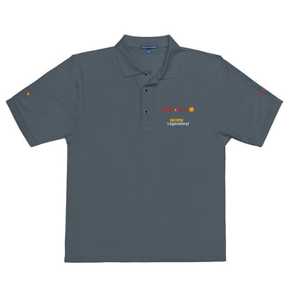 Dynasty - Men's Premium Slogan Pickleball Polo [Black, Navy, Steel Grey]
