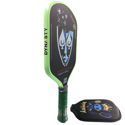 Dynasty Middleweight T700 Raw Carbon Fiber Power Boost 2x 14m Pickleball Paddle