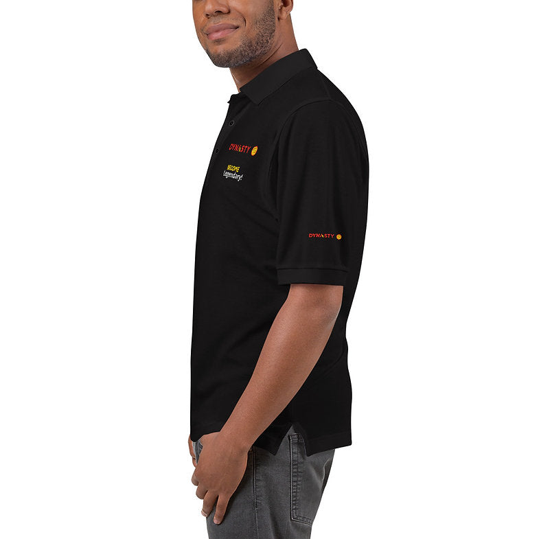 Dynasty - Men's Premium Slogan Pickleball Polo [Black, Navy, Steel Grey]