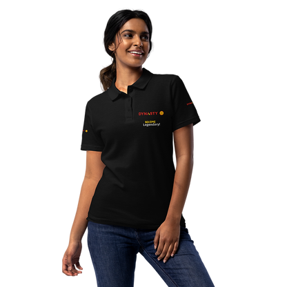 Dynasty - Womens Premium Slogan Pickleball Polo [Black, Navy, White]