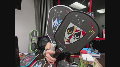 Dynasty Middleweight T700 Raw Carbon Fiber Power Boost 2x 14m Pickleball Paddle